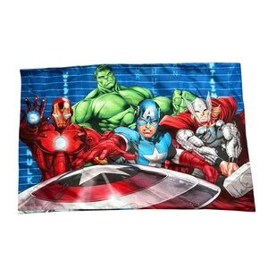 Marvel Avengers Pillowcase Hulk, Iron Man Capt. America The Mighty Thor  2 Sided